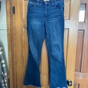 Democracy Boot Cut Jeans Raw Edge